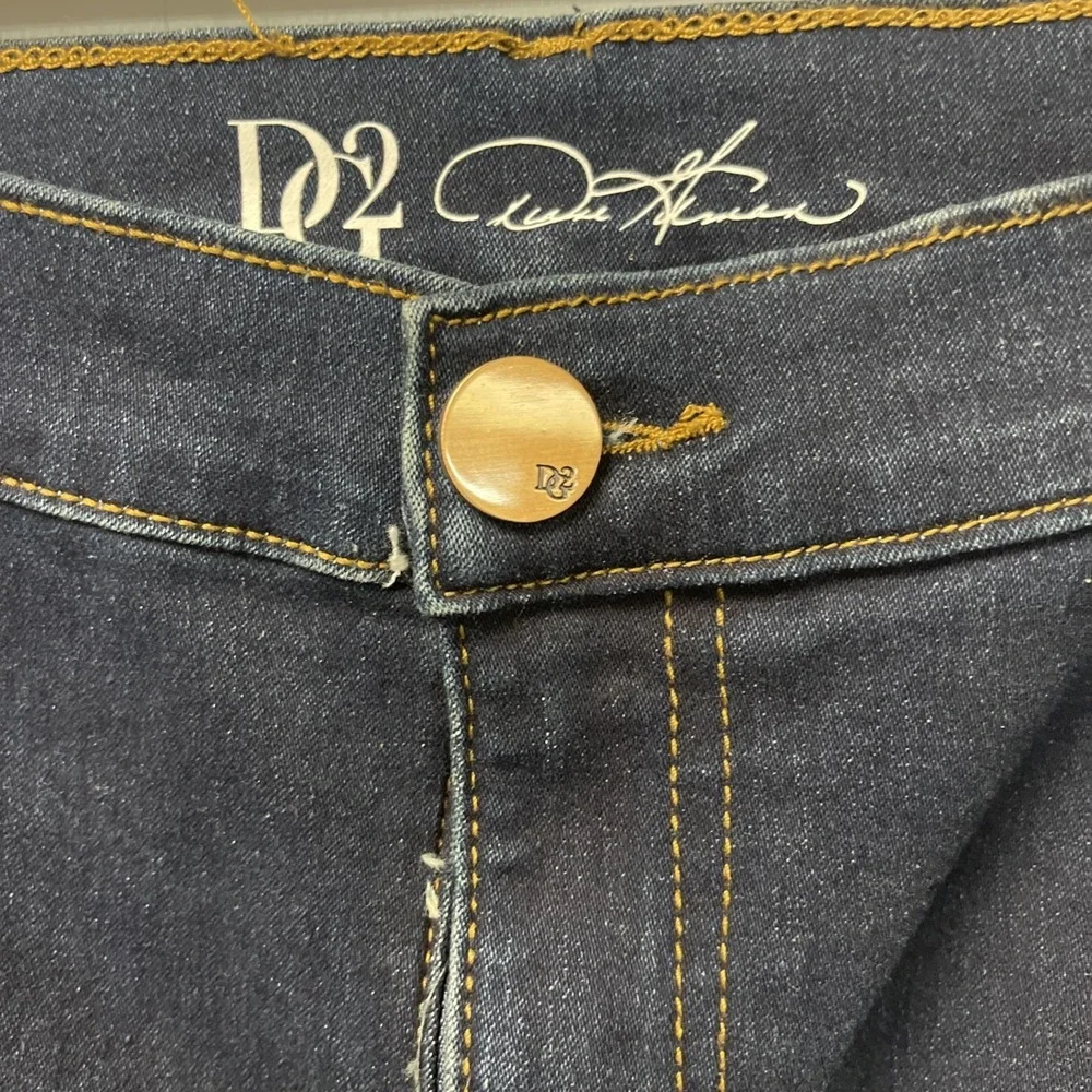 DG2 by Diane Gilman Woman's Wide Leg Jeans Dark Wash 18W NWT